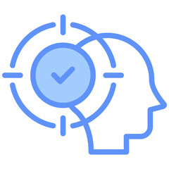 Focus Icon Outline Blue