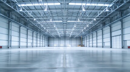 Obraz premium Empty Warehouse Interior