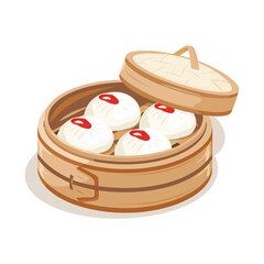 elegant illustration of delicious momos vectors