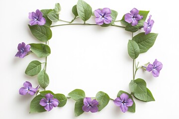 Lilac Flower Frame: Elegant Floral Border Design for Spring Invitations, Cards, and Posters. 11x11  