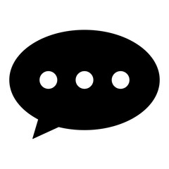 Comment Icon Black Solid