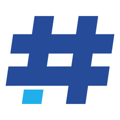 Obraz premium Hashtag Icon Dual Tone Color