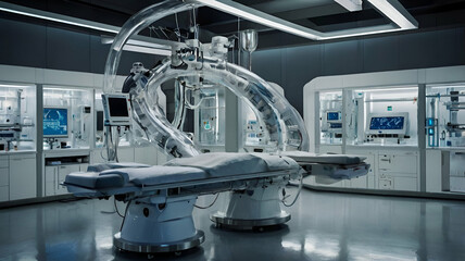 Biotech innovations showcased with futuristic medical labs

