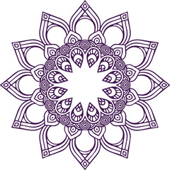 Beautiful flower art and mandala vector design