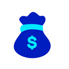 money bag duo tone icon