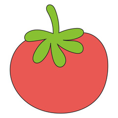 tomato isolated on white