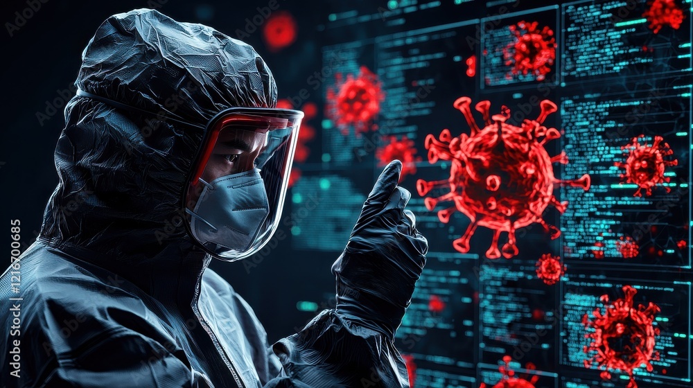 Poster Monitoring global pandemic spread interactive virus dashboard worldwide data visualization scientific insights health awareness