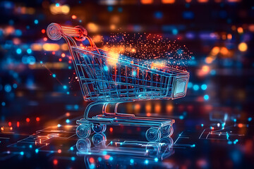 Ai dynamic pricing in ecommerce depicted in an abstract design where artificial intelligence adjusts prices in realtime based on demand competition and customer behavior