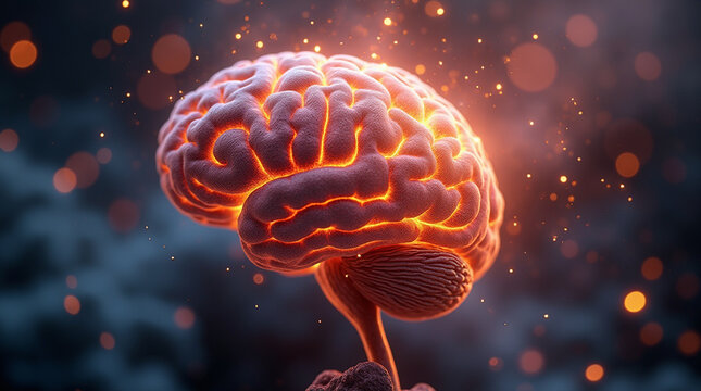 Surreal Concept Art: Exploding Brain of Knowledge and Creativity