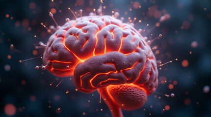 Macro Photography: Human Brain Exploding with Creative Energy