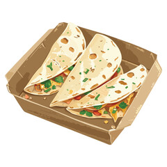elegant illustration of  delicious tacos vector illustration