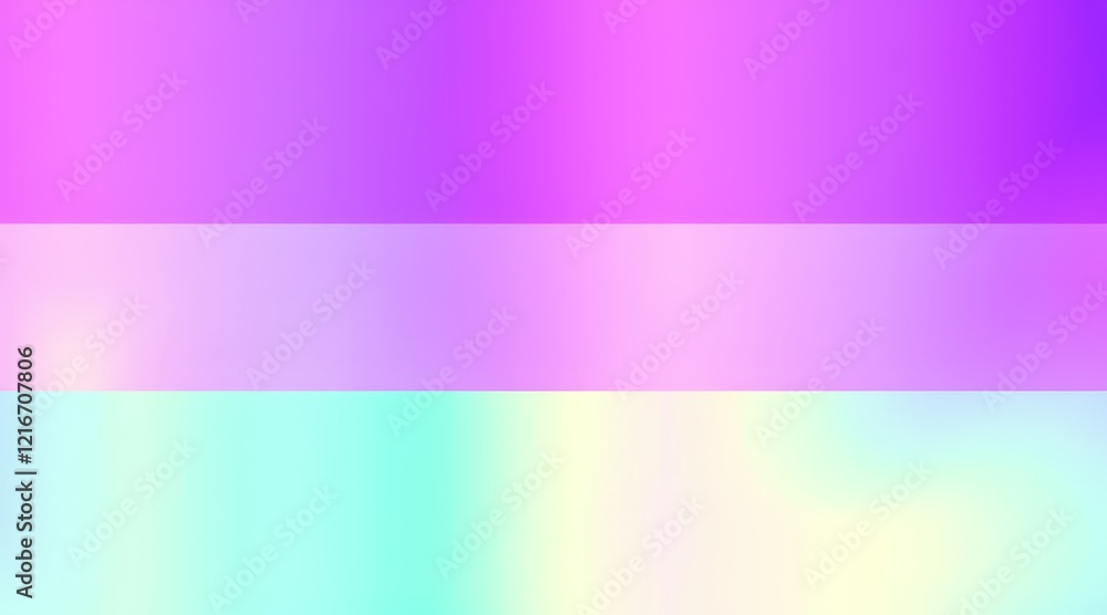 Poster iridescent gradient with purple and teal hues creating a soft abstract background