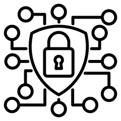 cybersecurity single icon