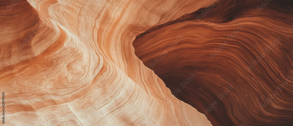 Poster unique abstract wood texture with swirling lines and organic patterns in warm tones