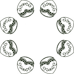 Beautiful flower art and mandala vector design