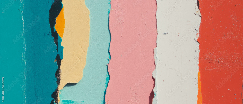 Poster Explore the vibrant textures and colors of cardstock paper in various shades and patterns
