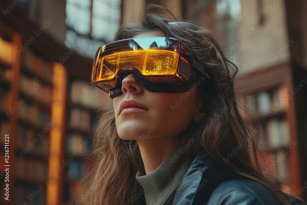 Poster Virtual reality exploration combined with historical architecture in an ancient library