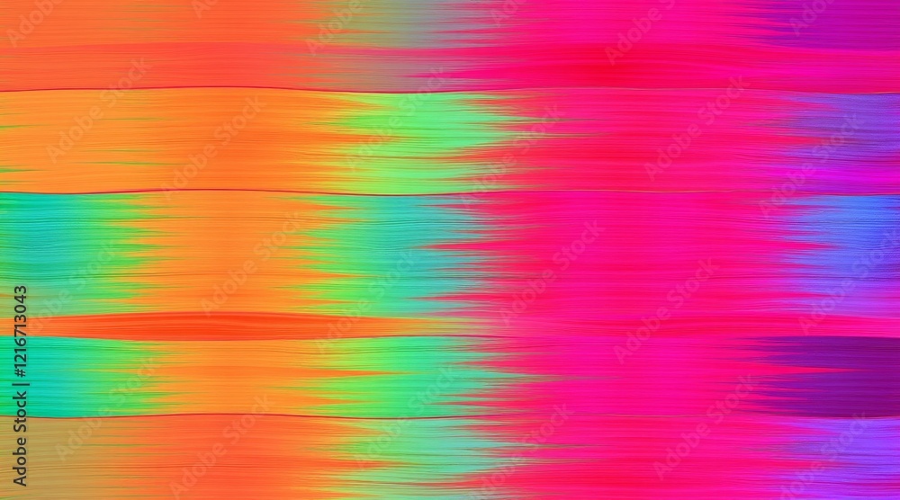 Poster vibrant horizontal rainbow gradient with dynamic textures on an abstract background