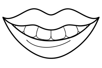 Women open mouth, joyful smile to the teeth