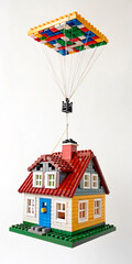 Naklejka premium house on the sky