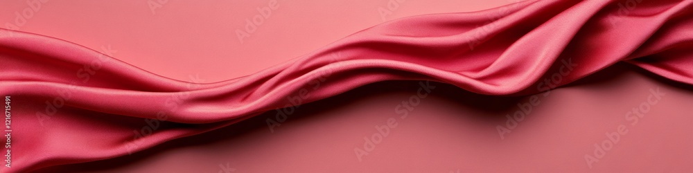 Aufkleber fluid silk texture on soft pink background for luxurious textile marketing and fashion branding mode