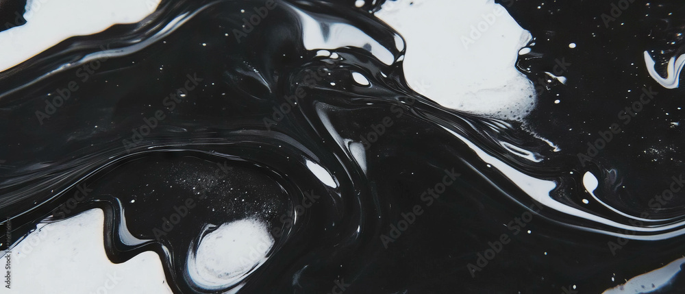 Poster exploring the rich texture and deep hues of india ink in creative applications