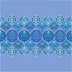 Regal dye geometric damask pattern for design luxury fabric
