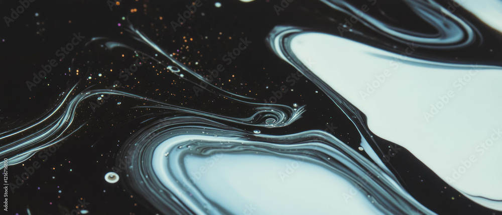 Aufkleber exploring the intricate texture and colors of ink used in printing techniques