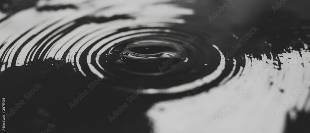 Poster Ink droplets create intricate textures on a surface through precise placement and varied sizes