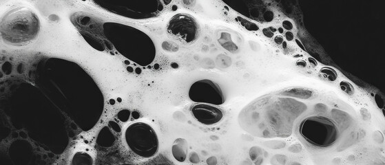 Exploration of ink and salt textures revealing intricate crystalline patterns