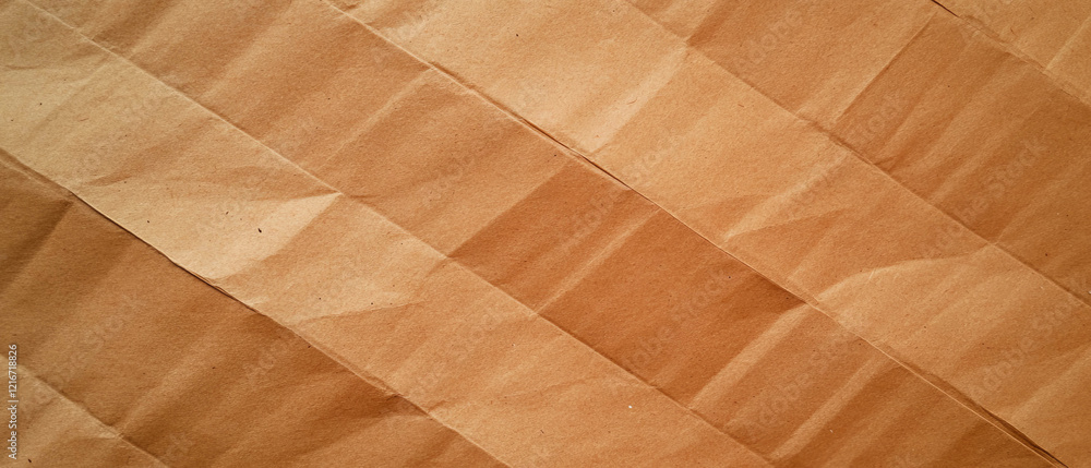 Aufkleber Herringbone pattern texture of natural Kraft paper in diagonal lines