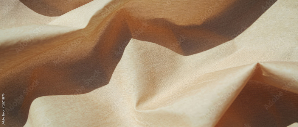 Poster captivating texture of kraft paper with a soft linen feel and subtle lines for creative projects