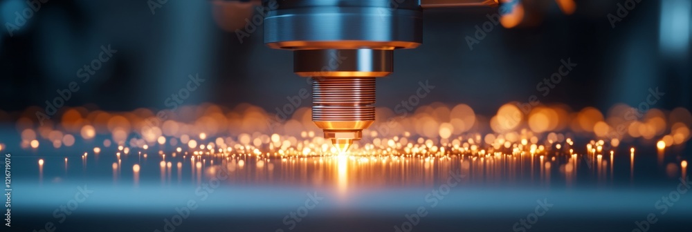 Fototapete futuristic laser precision engineers crafting advanced optical systems on sleek metal workbenches - 