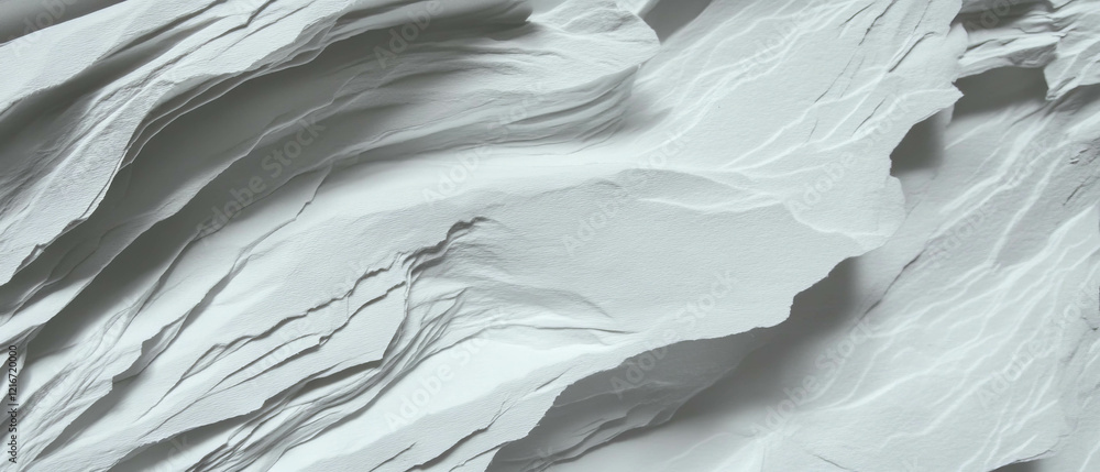Poster exploring the intricate texture of letterpress paper with deep impressions and layered surfaces