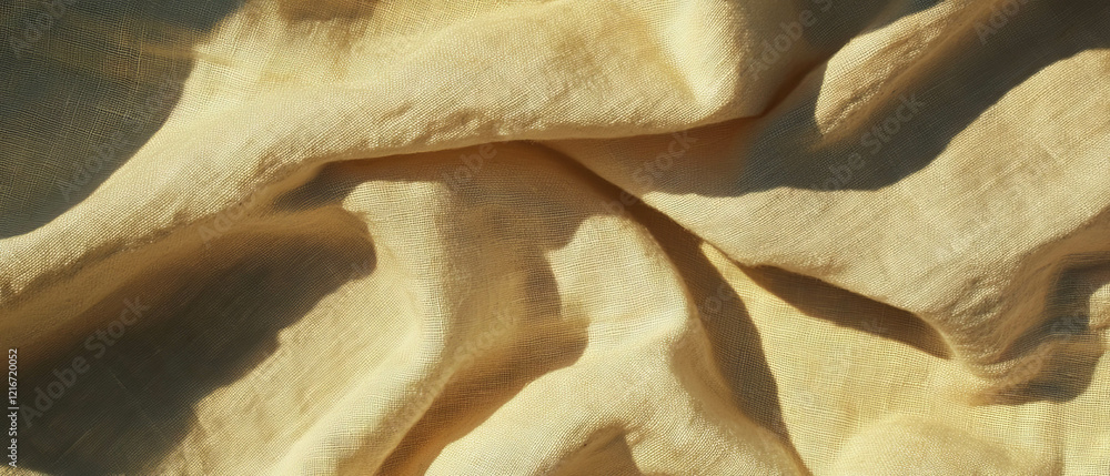 Poster Elegant linen paper texture showcasing intricate patterns and soft surface details