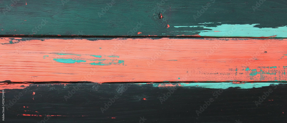 Poster Vibrant marker-drawn wood texture showcasing bold lines and bright colors in striking patterns