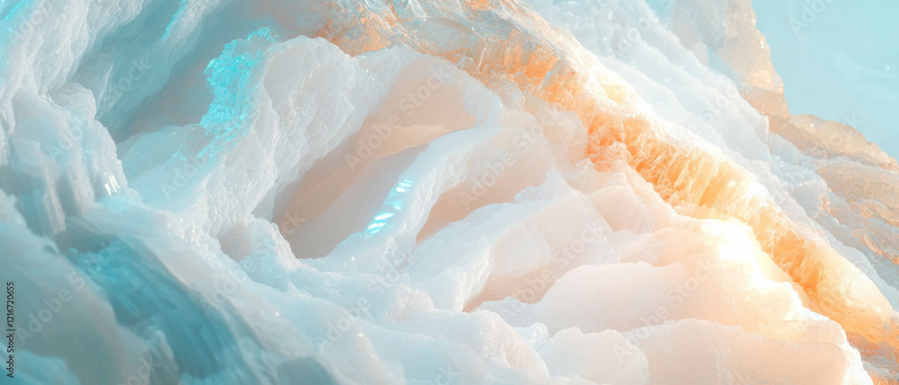 Aufkleber milky quartz texture showcasing opaque white color with subtle tones and unique patterns
