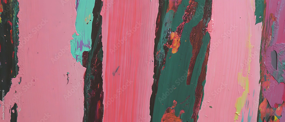 Aufkleber colorful textures of mushroom stems showcasing vertical lines and unique patterns