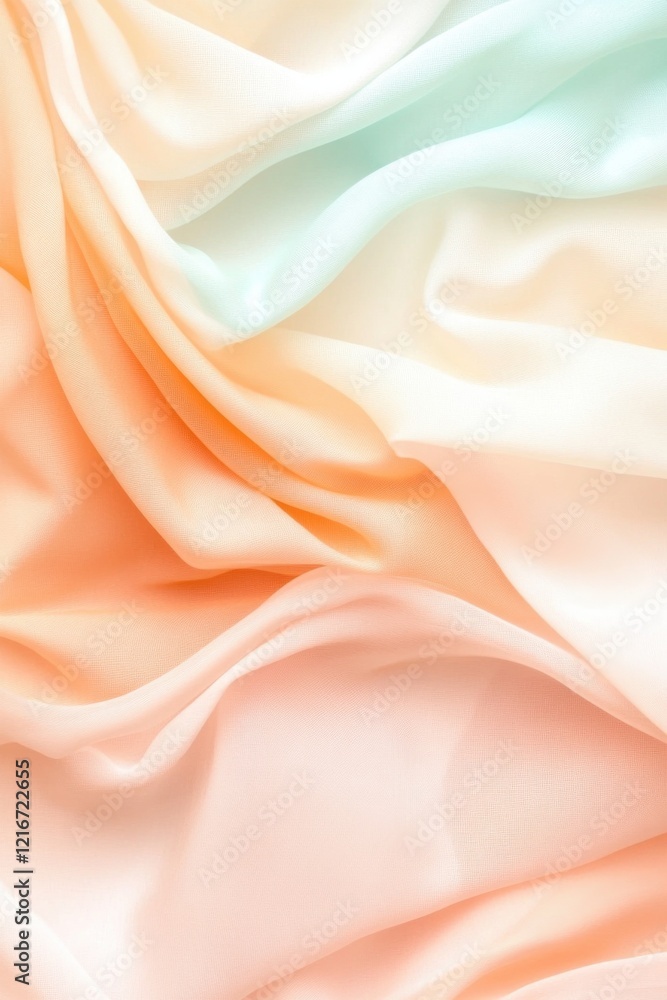 Aufkleber layered dreams unfold through soft pastel fabrics creating a serene and tranquil atmosphere