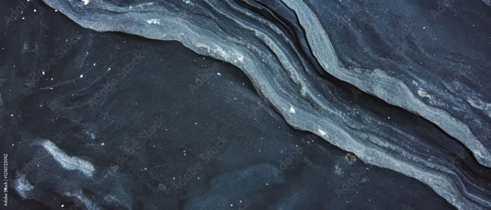 Poster Quartz sand texture with fine grains creating a uniform surface in natural light