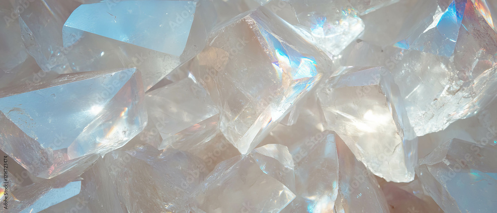 Poster Exploring the unique texture and properties of quartz used in optics and refraction