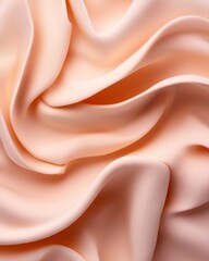 Fototapeta premium Dreamy Pastel Marshmallow Textures Curved Fabric-Inspired Visuals in Soft Pink - Modern Dessert Decor and Aesthetic Branding for Sweet Treat Businesses