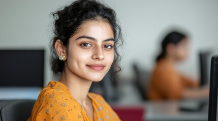 Contemporary Office Vibes Young Professionals in Modern Workspace Engaged with Digital Recruitment Platforms - Streamlined Public Sector Hiring and Technology Integration