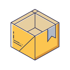 box icon, box vector illustration-simple illustration of box, perfect for box logos and icons