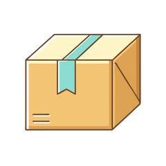 box icon, box vector illustration-simple illustration of box, perfect for box logos and icons