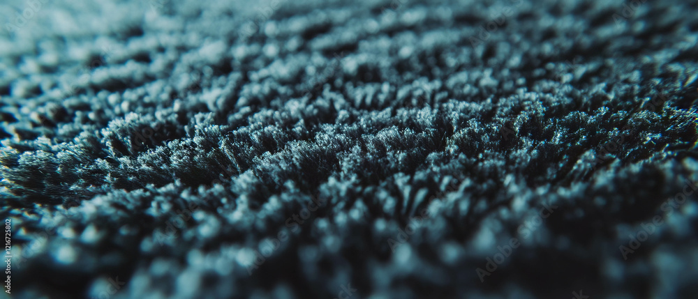 Poster dense texture of thin pile carpet showcasing short fibers and intricate detailing