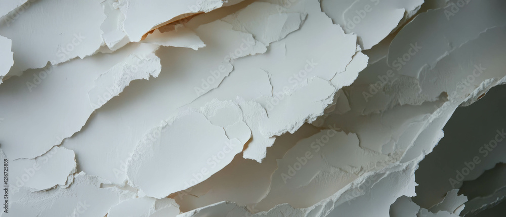 Poster torn paper texture with irregular edges showcasing varied surfaces and details in natural light