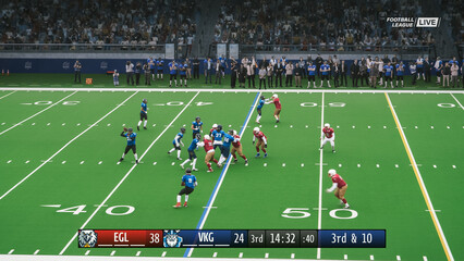 National American Football Championship. Professional College League Match. Game Play Diagrams,...