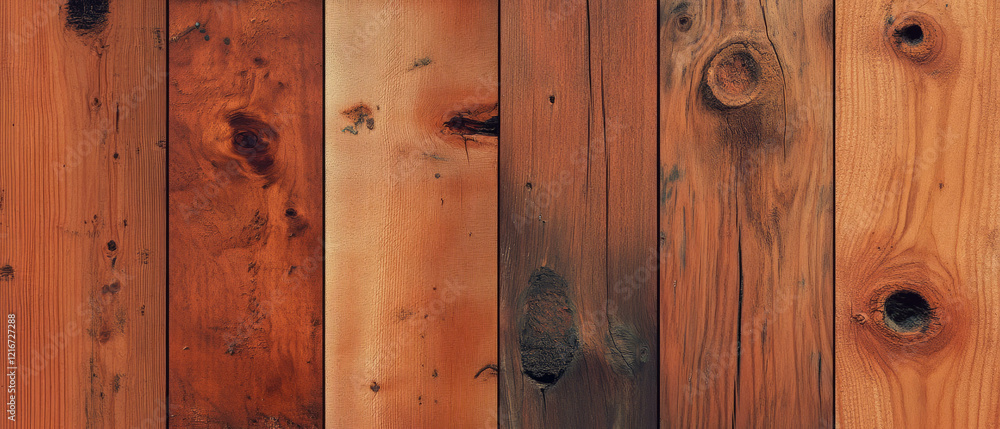 Poster beautiful wood texture showcasing wormholes and insect damage with varied patterns