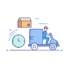 express delivery icon, express delivery vector illustration-simple illustration of express delivery, perfect for express delivery logos and icons